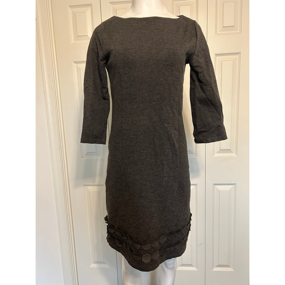Boden womens Jersey Circle Gray Dress Size 6